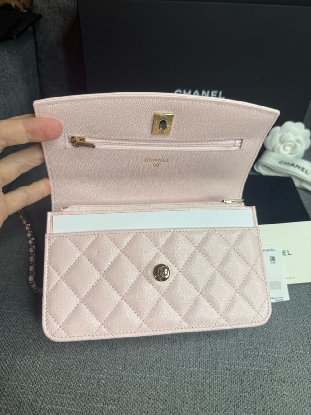 CHANEL new Trendy top handle wallet on chain bag - Picture 11 of 13